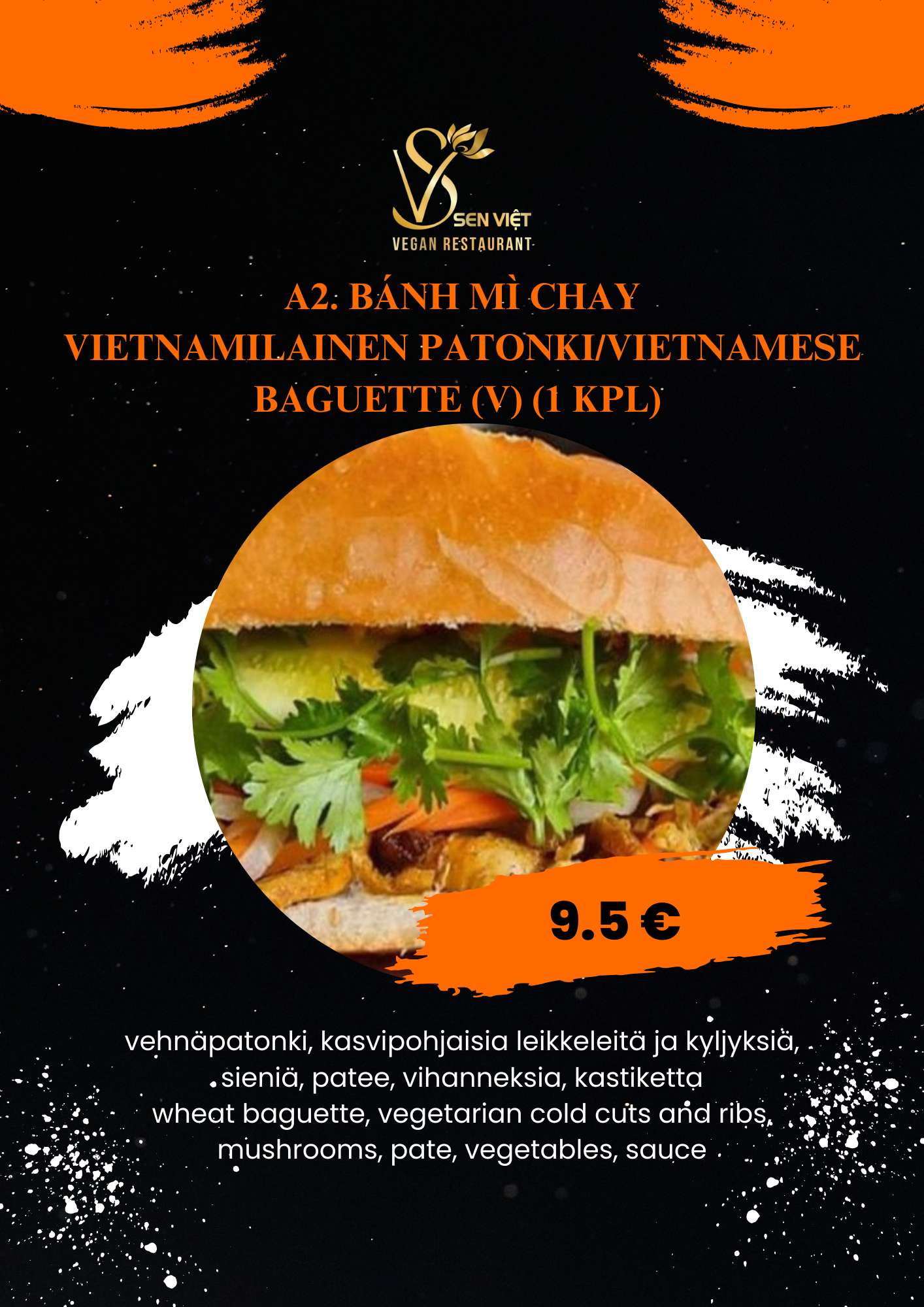 A2. Bánh Mì Chay (V) (1 kpl)